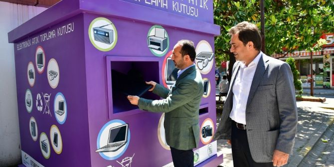 Ünye’de Elektronik Atık Kutusu
