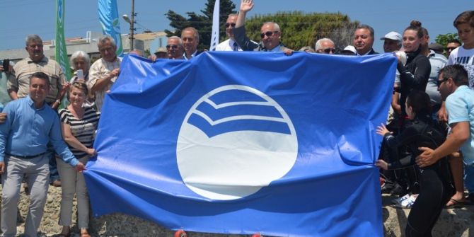 Tekirdağ Mürefte Kıyılarında Mavi Bayrak Törenle Göndere Çekildi