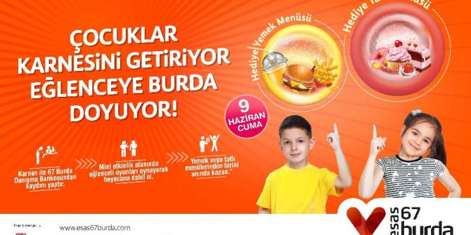 67 Burda’dan Çocuklara Karne Etkinliği