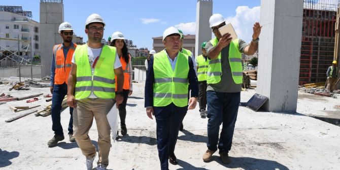 Başkan Böcek, ‘Şantiye’de Çalışmaları İnceledi