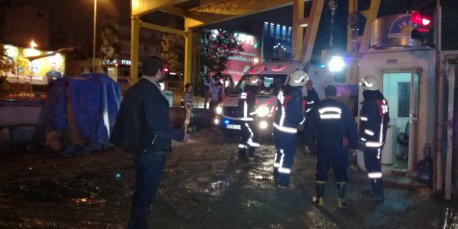 Beşiktaş Metro İnşaatında Kaza : 1 Yaralı