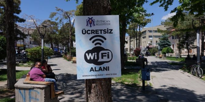 Erzincan Belediyesinden Ücretsiz Wi-fi Hizmeti