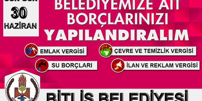 Belediyeye Borcu Olanlara İkinci Fırsat