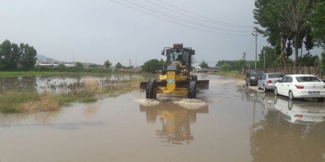 Sağanak Yağışın Zararları Tespit Ediliyor