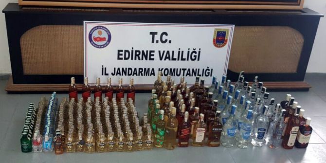 Edirne’de Kaçak İçki Operasyonu