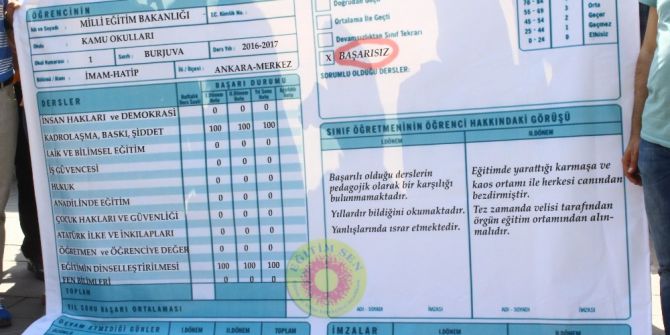 Eğitim-sen’den Milli Eğitim Bakanlığı Önünde Eylem