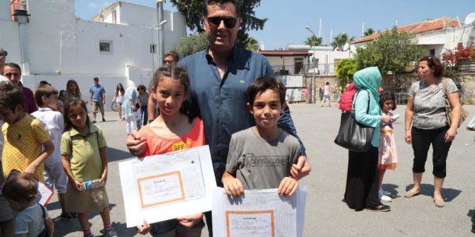 Başkan Kocadon Öğrencilerin Karne Sevincine Ortak Oldu