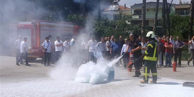 Öğretmenlere Yangın Eğitimi Verildi