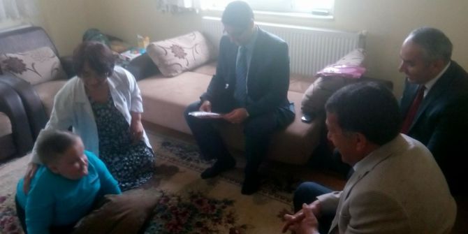 Daday’da Evde Eğitim Gören Öğrenciler Karne Aldı