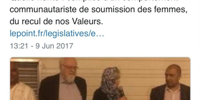 Camide Başörtüsü Takan Fransız Vekil, Sosyal Medyada Linç Edildi