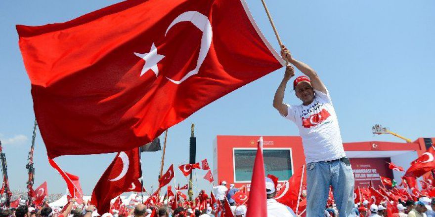 Demokrasi Ve Şehitler Mitingi’nden Renkli Görüntüler