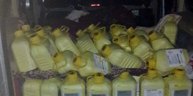 Edirne’de 500 Kilo Kaçak Tarım İlacı Ele Geçirildi