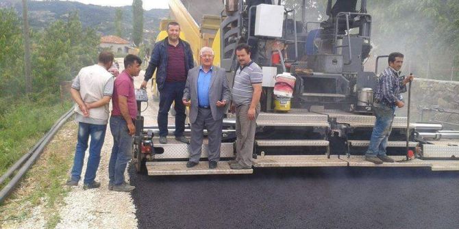 Şaphane’de Sıcak Asfalt Çalışması