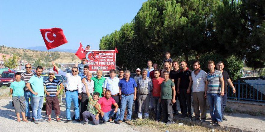 Osmancık Sanayi Esnafından Demokrasi Konvoyu