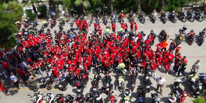 Jandarma Ve Gönüllü Motosikletlilerden Muhteşem Kortej