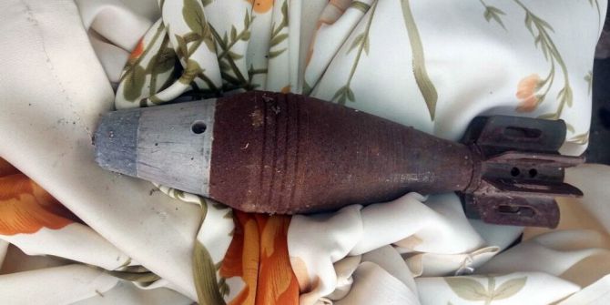 Tadilat Yaparken Tavandan Havan Mermisi Düştü