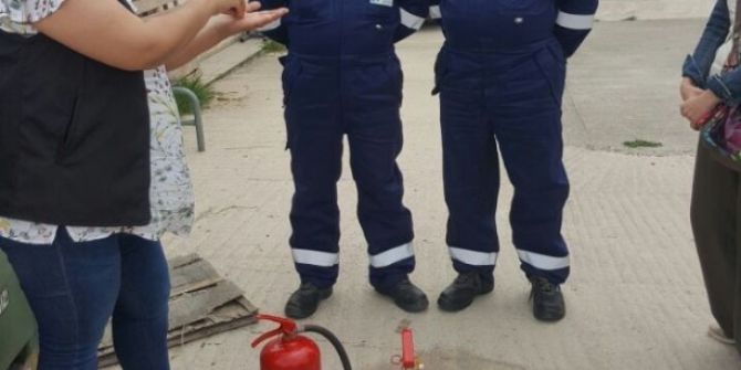 Belediye Personeline Yangın Eğitimi