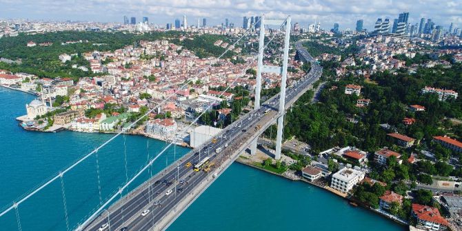 15 Temmuz Şehitler Köprüsü’nde Çalışmalar Havadan Görüntülendi