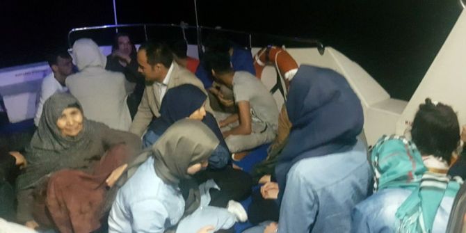 Sahil Güvenlik 18 Mülteci Yakaladı