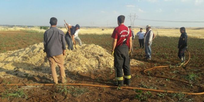 Adıyaman’da Saman Yangını