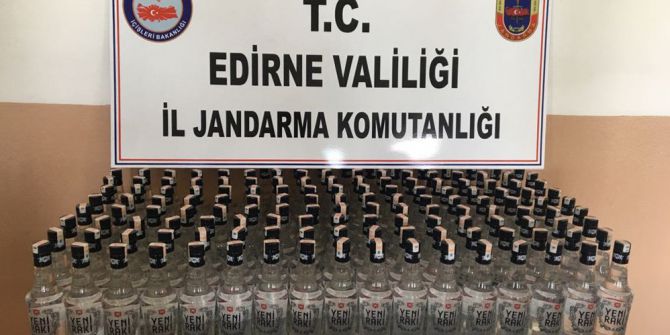 Edirne’de Sahte İçki Operasyonu
