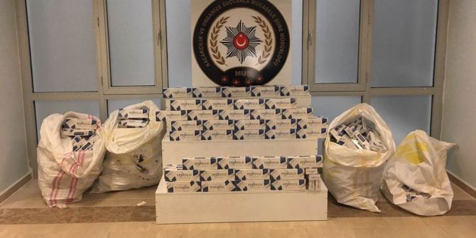 Muş’ta Kaçak Sigara Ve Yabancı Uyruklu Şahıs Operasyonu