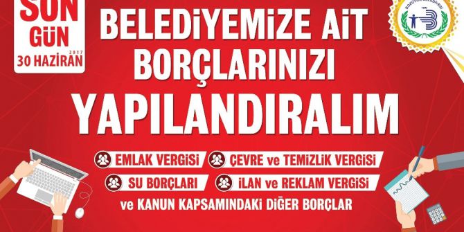 Bozüyük Belediyesi’nden Vergi Borçlarına Yapılandırma