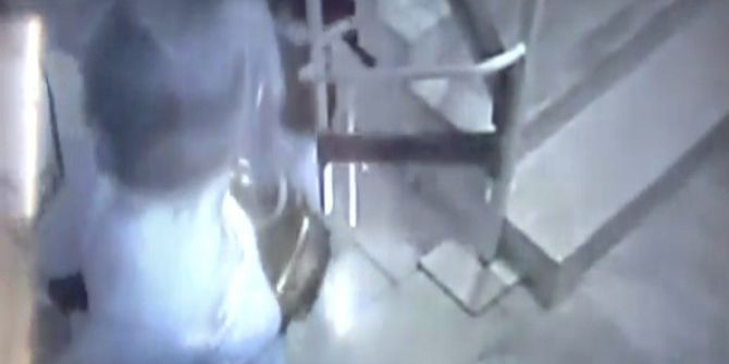 Depremden Kaçış Anları Güvenlik Kameralarında