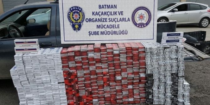 Batman’da 19 Bin 650 Paket Kaçak Sigara Ele Geçirildi