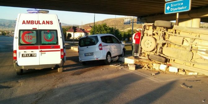 Elazığ’da Trafik Kazası: 1 Yaralı