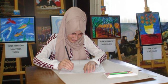 Görme Engeli Resim Yapmasına Engel Olamadı