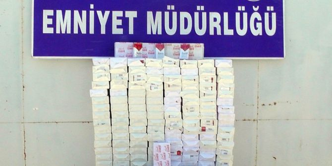 Kilis’te Bin 400 Paket Kaçak Sigara Yakalandı