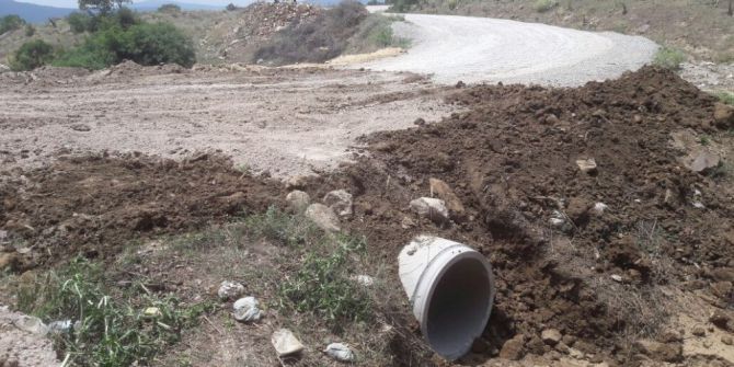 Kırkağaç Yollarında Asfalt Hazırlığı