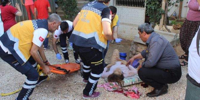 Yüksekten Düşen Kadın Yaralandı