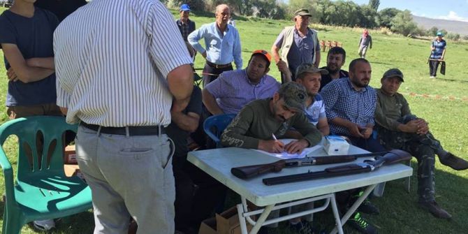 Kayserili Avcılar Önce Deneme Atışı Yaptı Ardından İftarlarını Açtı