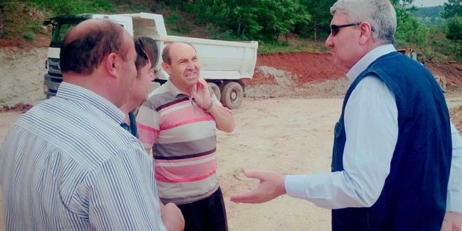 Başkan Musa Yılmaz, Hisarcık’ta Yol Çalışmalarını Yerinde İnceledi