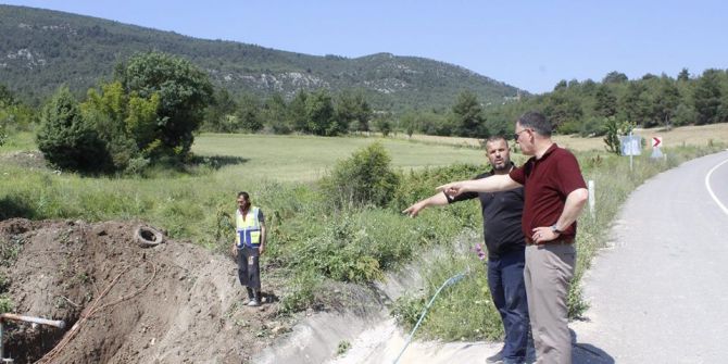 Vezirhan’ı Besleyen Ana Su Hattında Çalışma