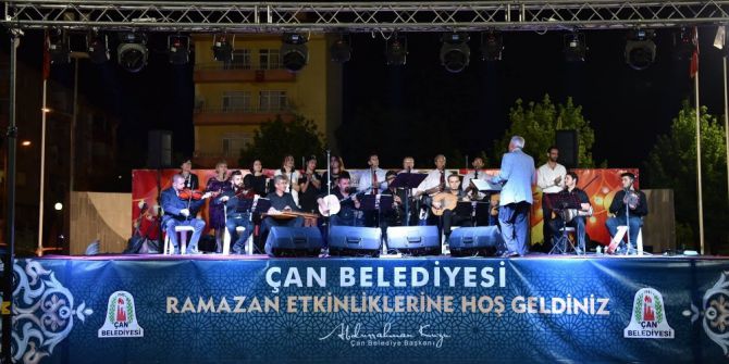 Çan Belediyesi 9’uncu Ramazan Etkinliklerinde Musiki Ziyafeti