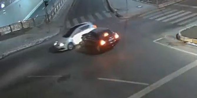 Elazığ’da Trafik Kazaları Mobese’ye Yansıdı