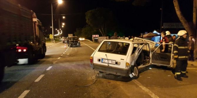 Ünye’de Trafik Kazası: 4 Yaralı