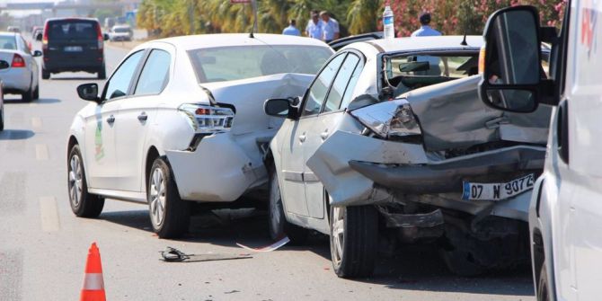 Alanya’da Zincirleme Kaza