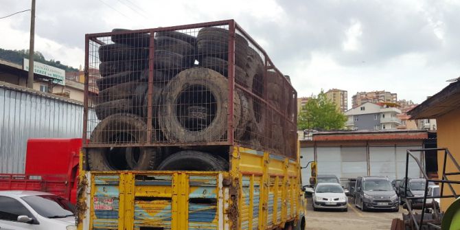 Ömrünü Tamamlamış Lastikler Geri Dönüşüme Kazandırılıyor