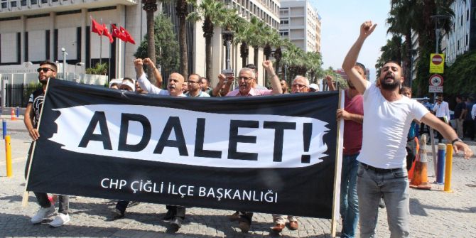 İzmir’de Berberoğlu’nun Tutuklanmasına Protesto