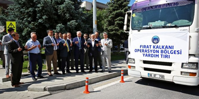 Büyükşehir’den Fırat Kalkanı’nda Terörden Temizlenen Bölgeye İaşe Yardımı