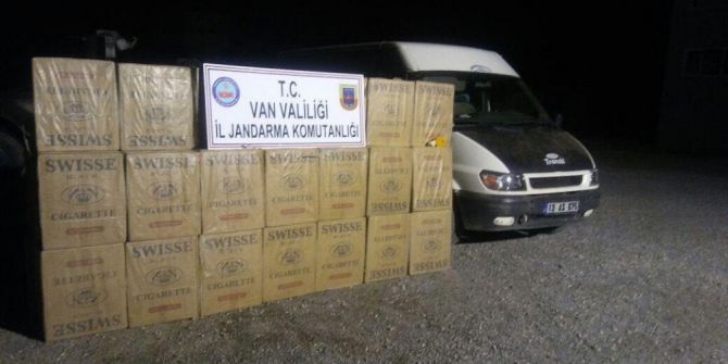 Başkale’de 27 Bin Paket Kaçak Sigara Ele Geçirildi
