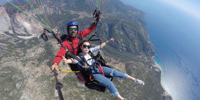 Yamaç Paraşütüne Çinli Turist İlgisi