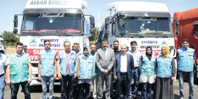 Eyyübiye Belediyesinden Suriye Kampanyasına 2 Tır Destek