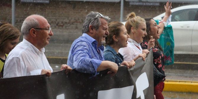 Sağanak Yağış Altına ‘Berberoğlu’ İçin Yürüdüler