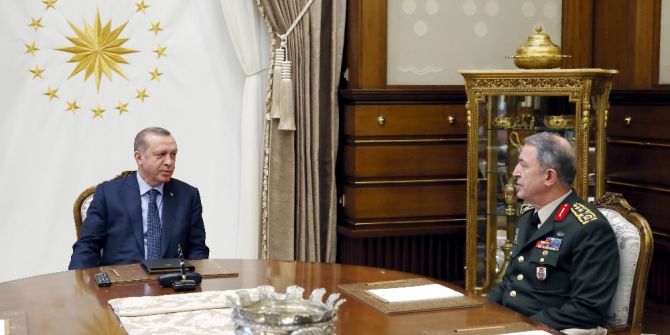 Cumhurbaşkanı Erdoğan, Orgeneral Akar’ı Kabul Etti