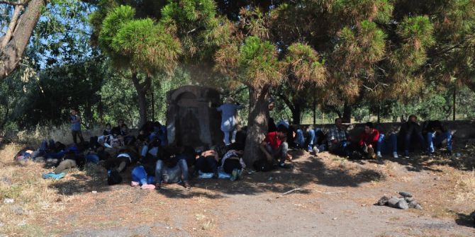 Çanakkale’de 59 Göçmen Ege Denizi’ne Açılamadan Yakalandı